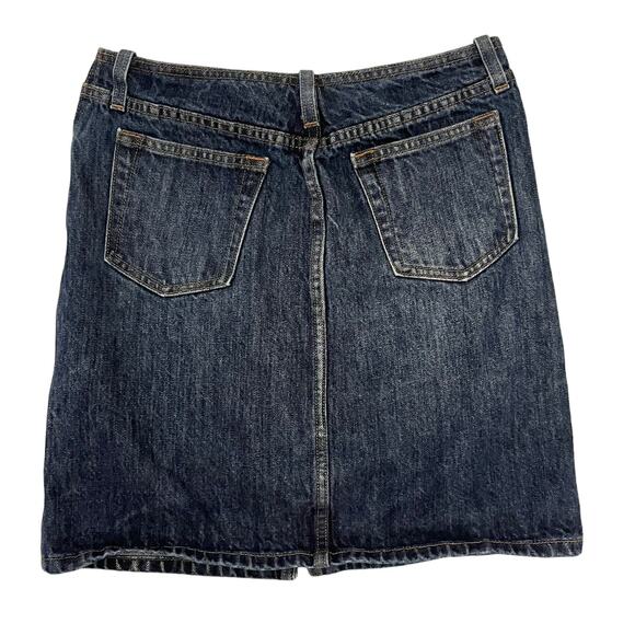 J. Crew Womens Size 2 Front Slit Mini Denim Jeans Skirt 27" Waist x 17" Long - Picture 2 of 16